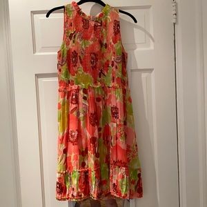Rebecca Taylor floral smocked dress, size 0